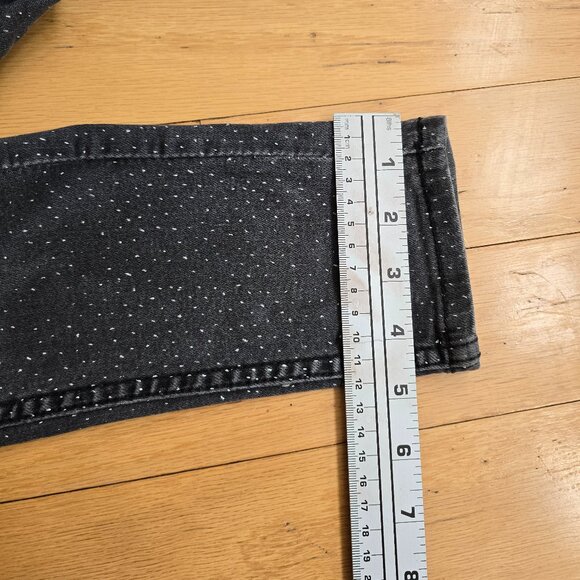 Obey | whimsygoth dark grey polka-dot high rise skinny jeans | WMS 27' - Picture 9 of 11